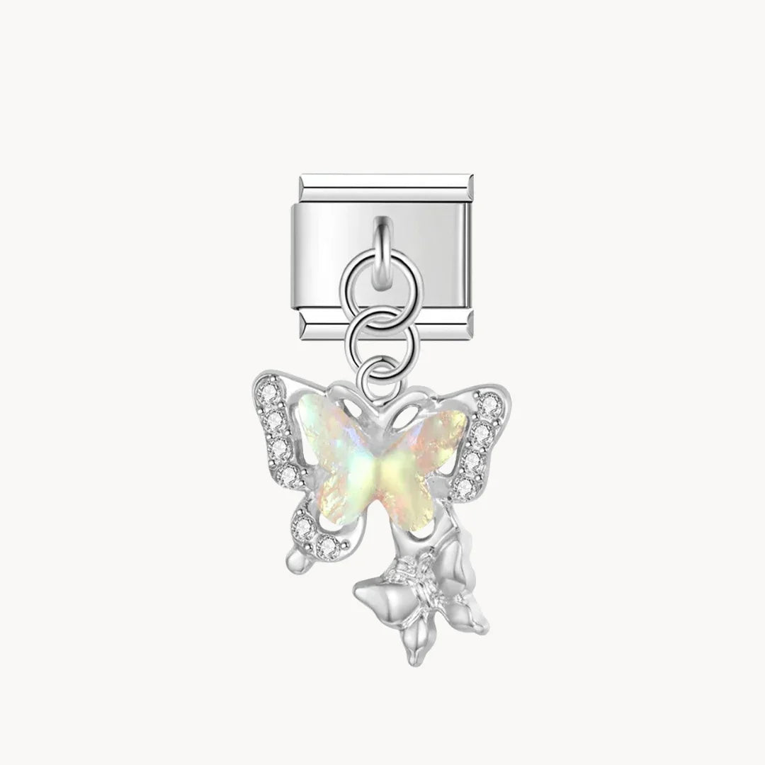 Papillon argent & or