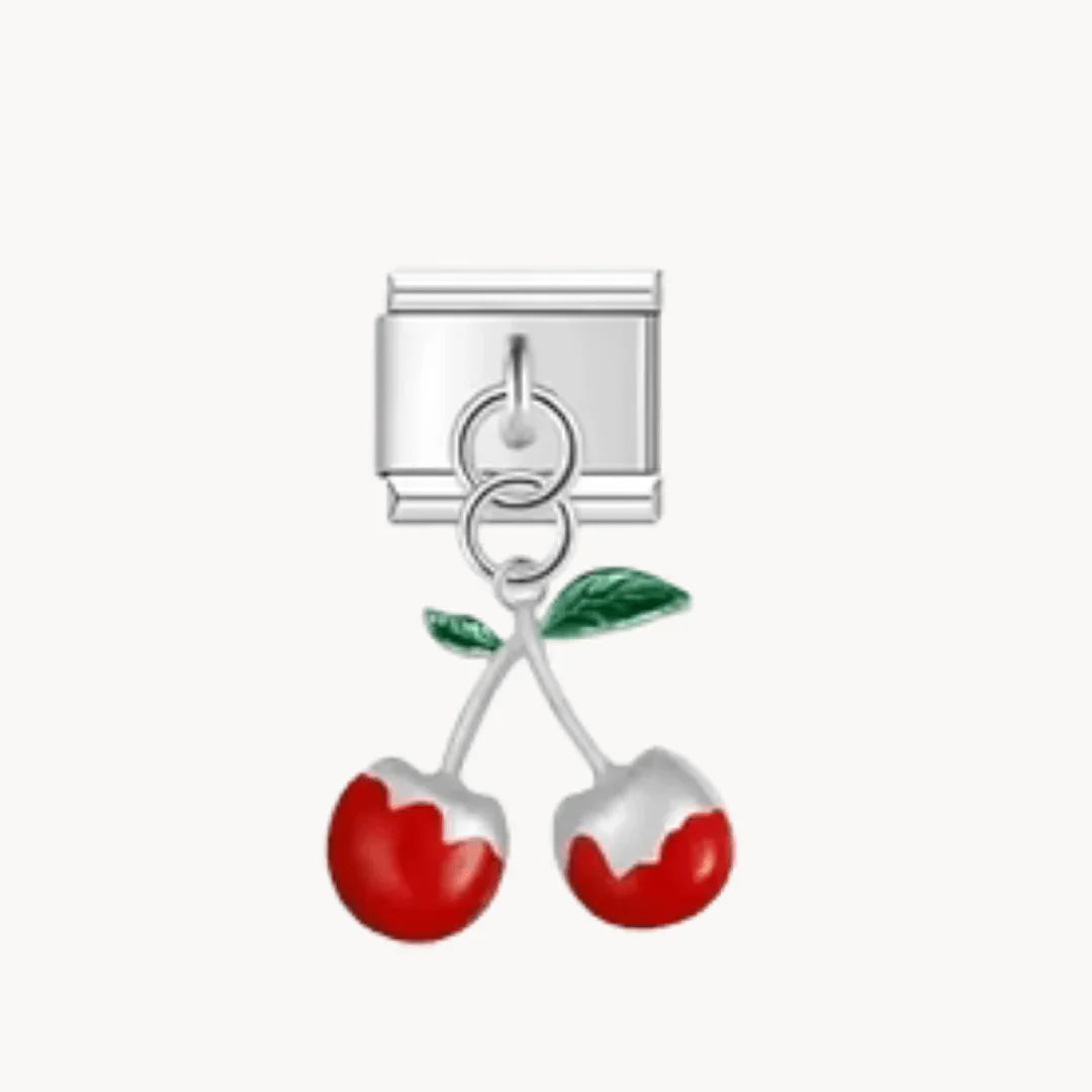 Pendentif cerises - argent