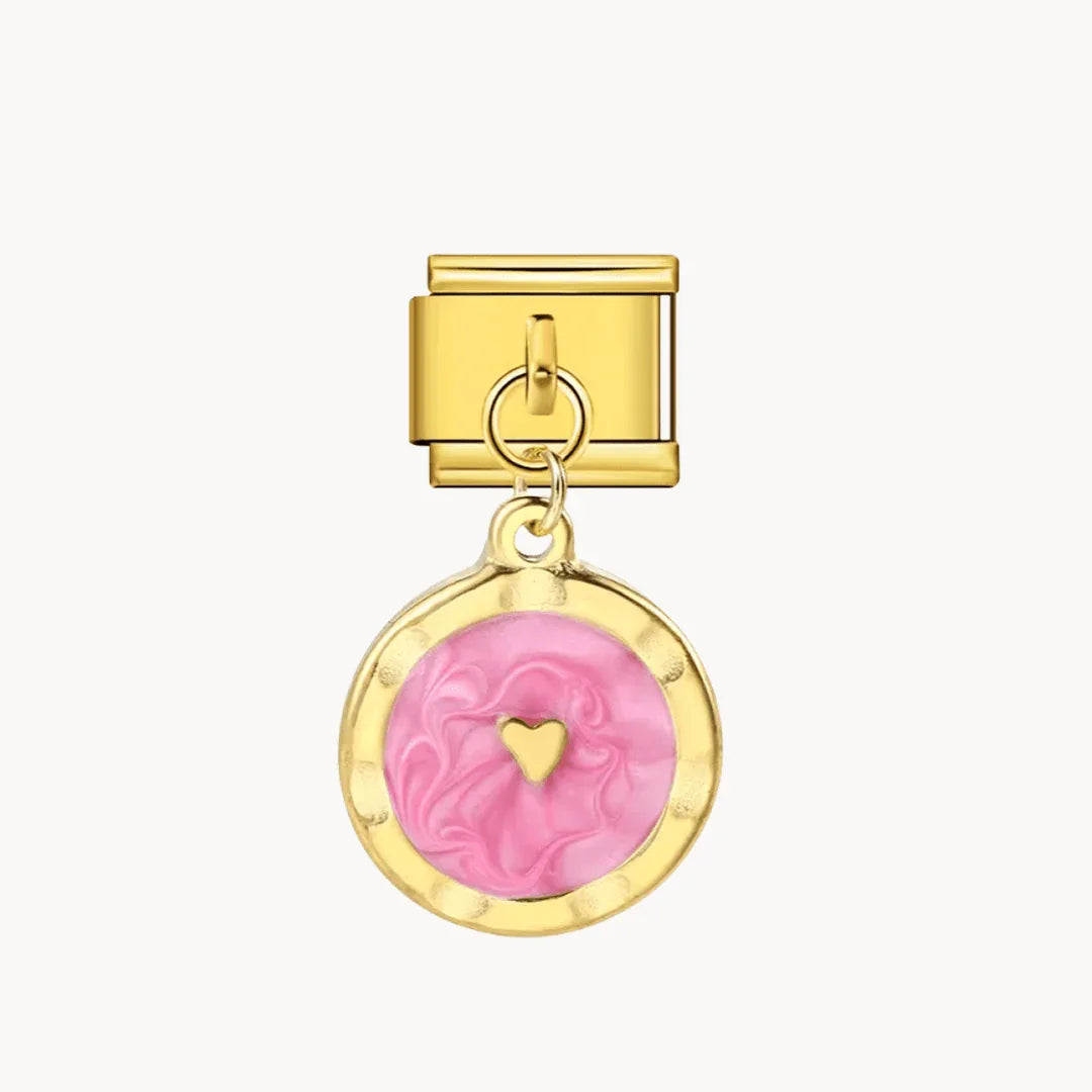 Pendentif Cœur Marbré (3 couleurs)