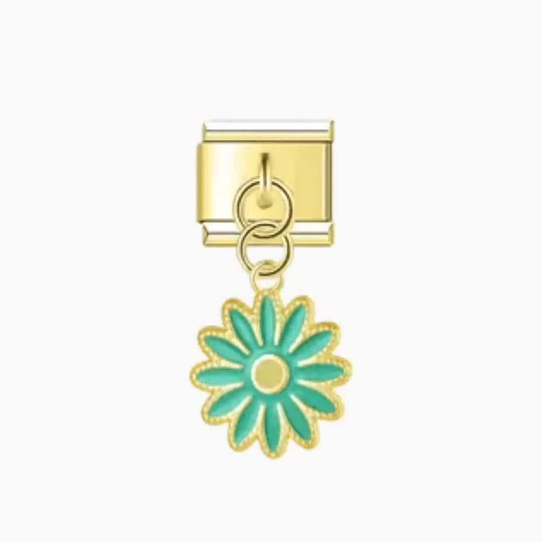 Pendentif Fleur dorée