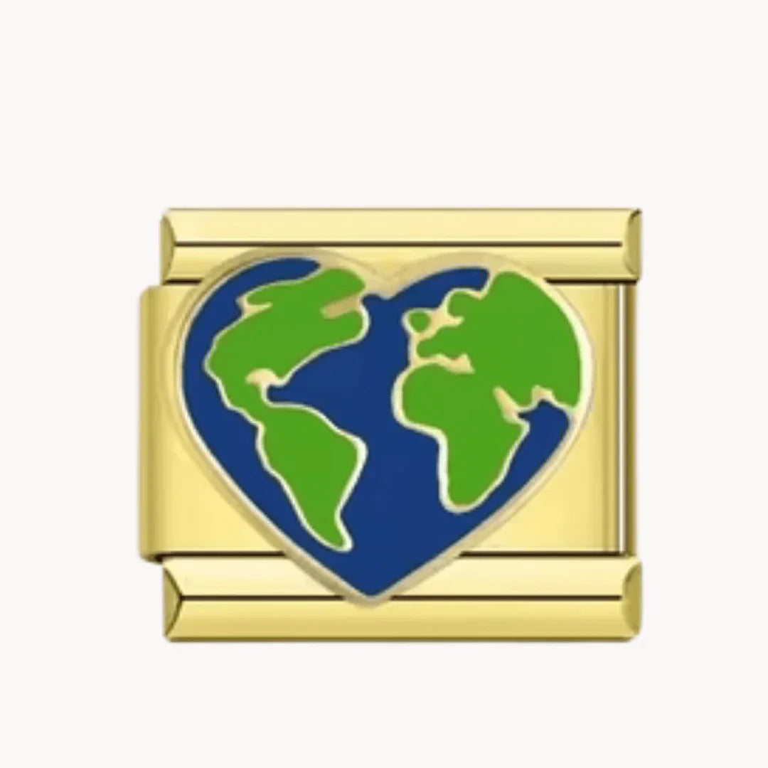 Planète cœur - doré