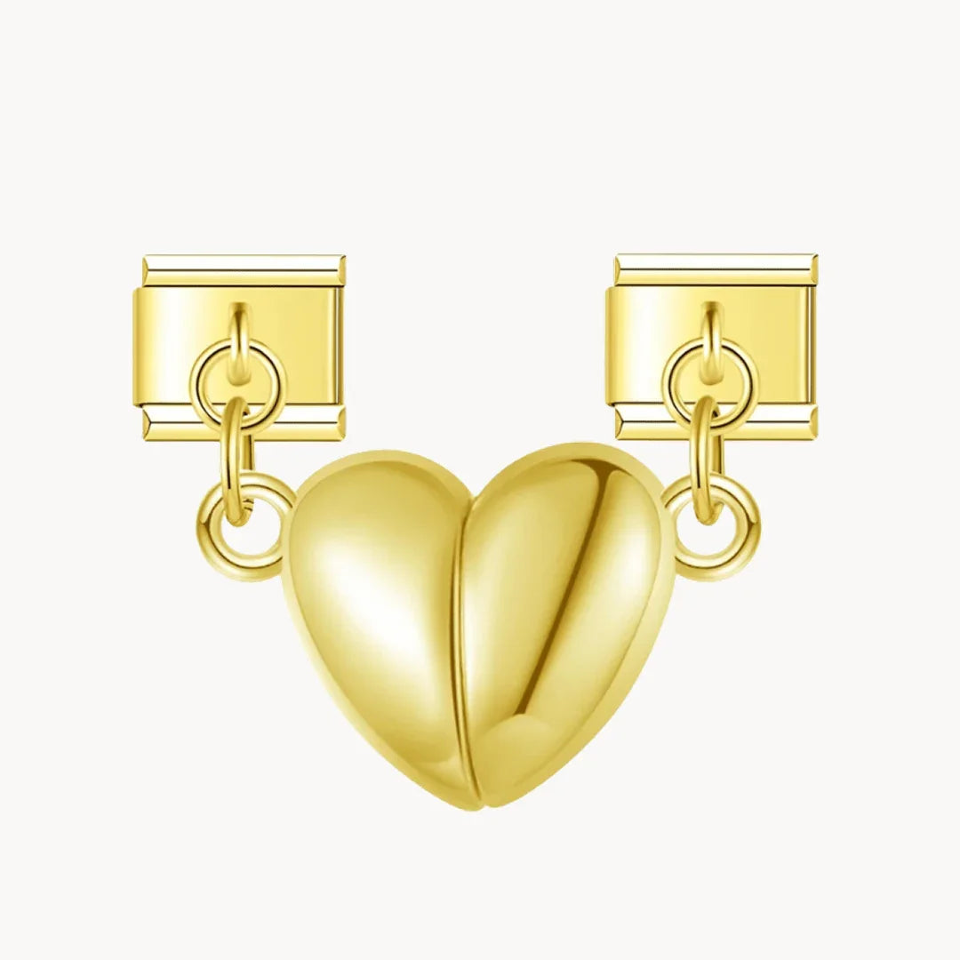 2 charms cœur aimantés