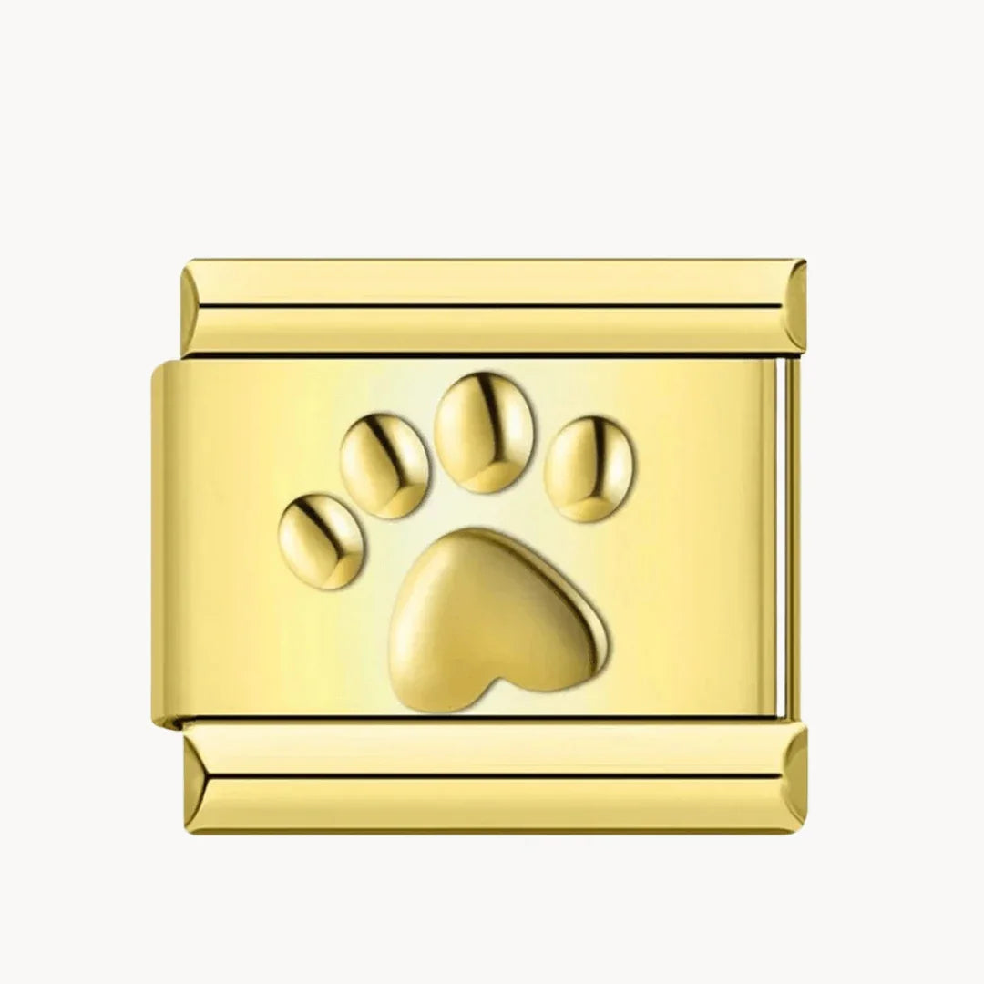 Patte argent, or et rose