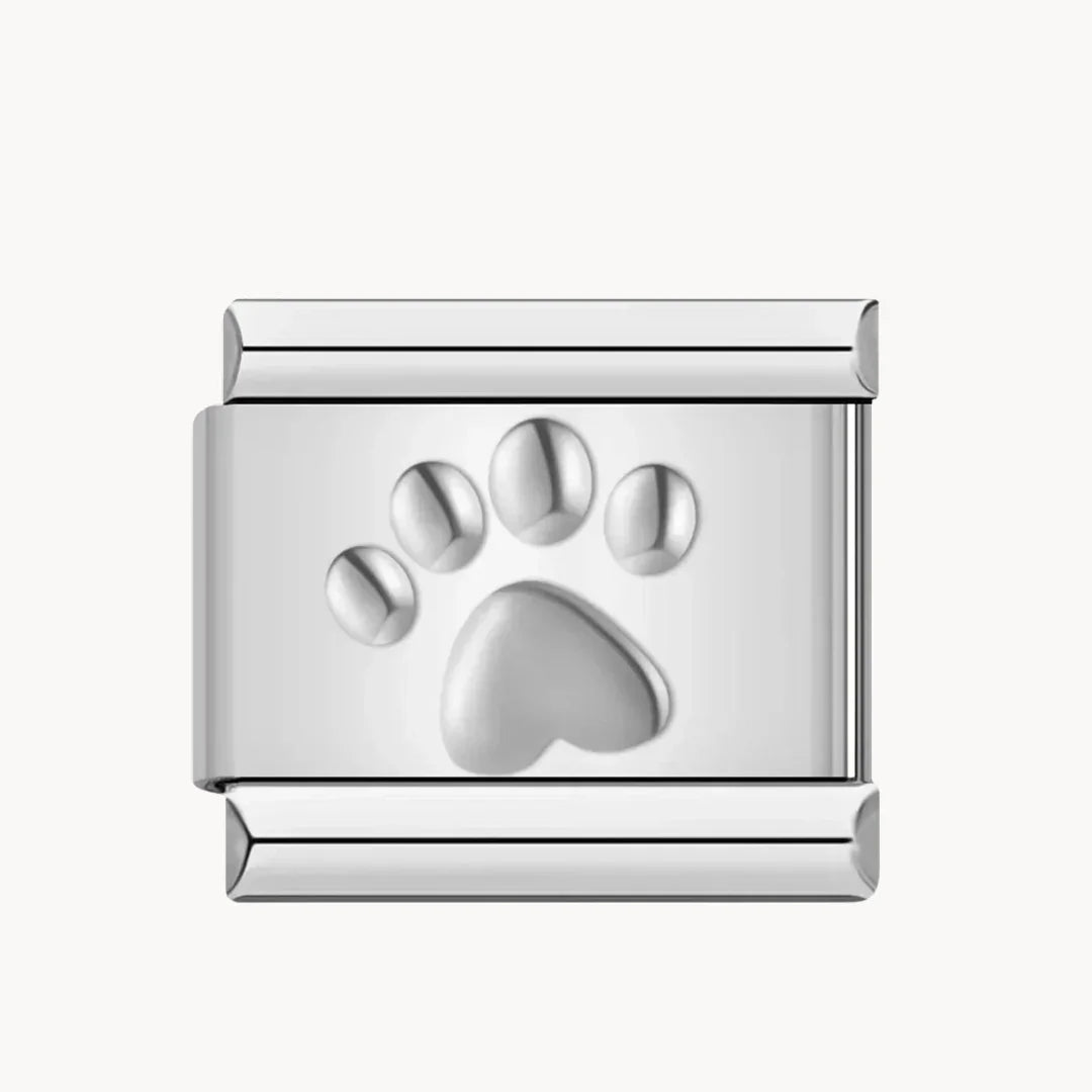 Patte argent, or et rose