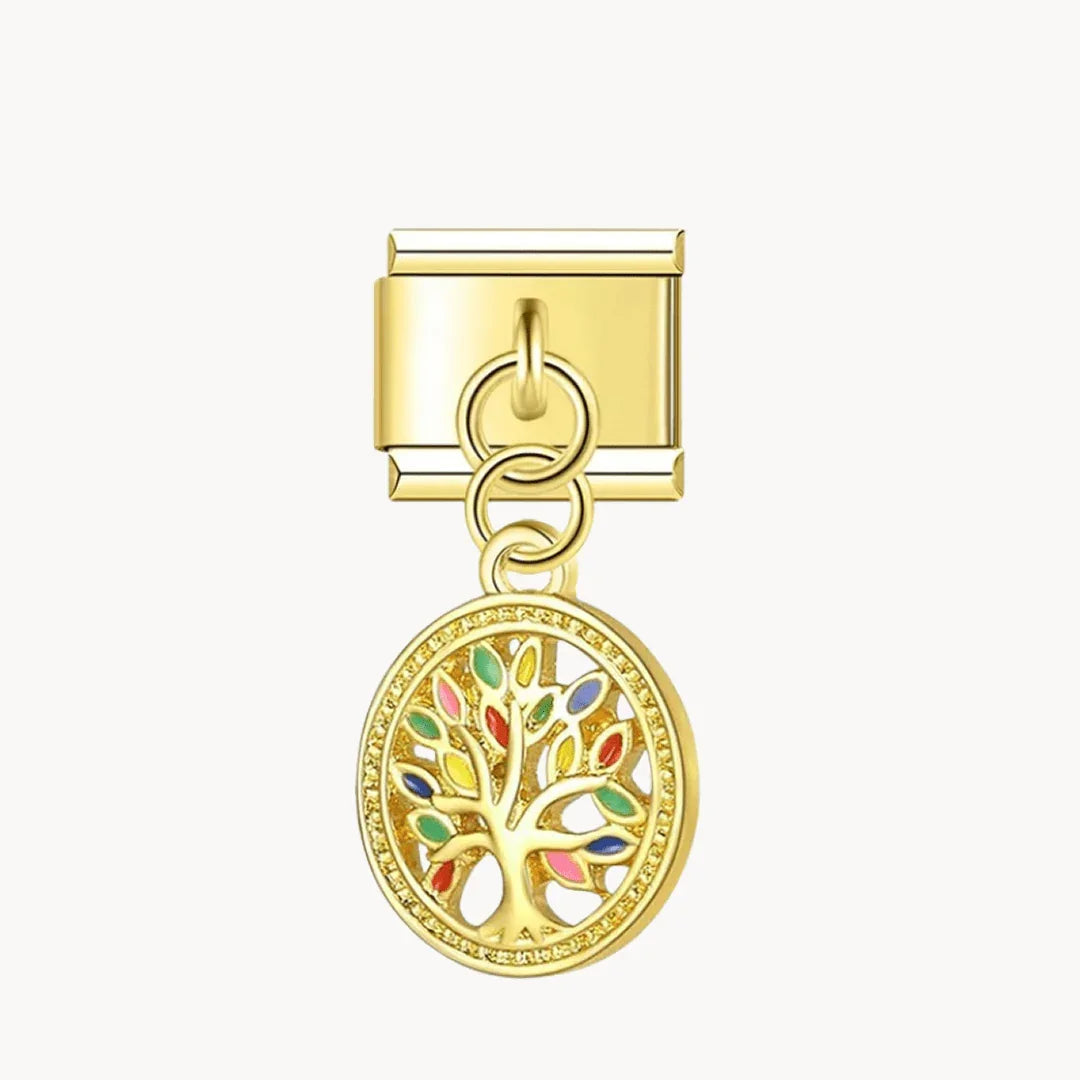 Pendentif arbre doré