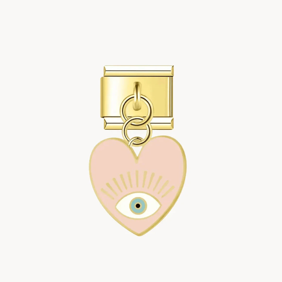 Pendentif cœur avec œil