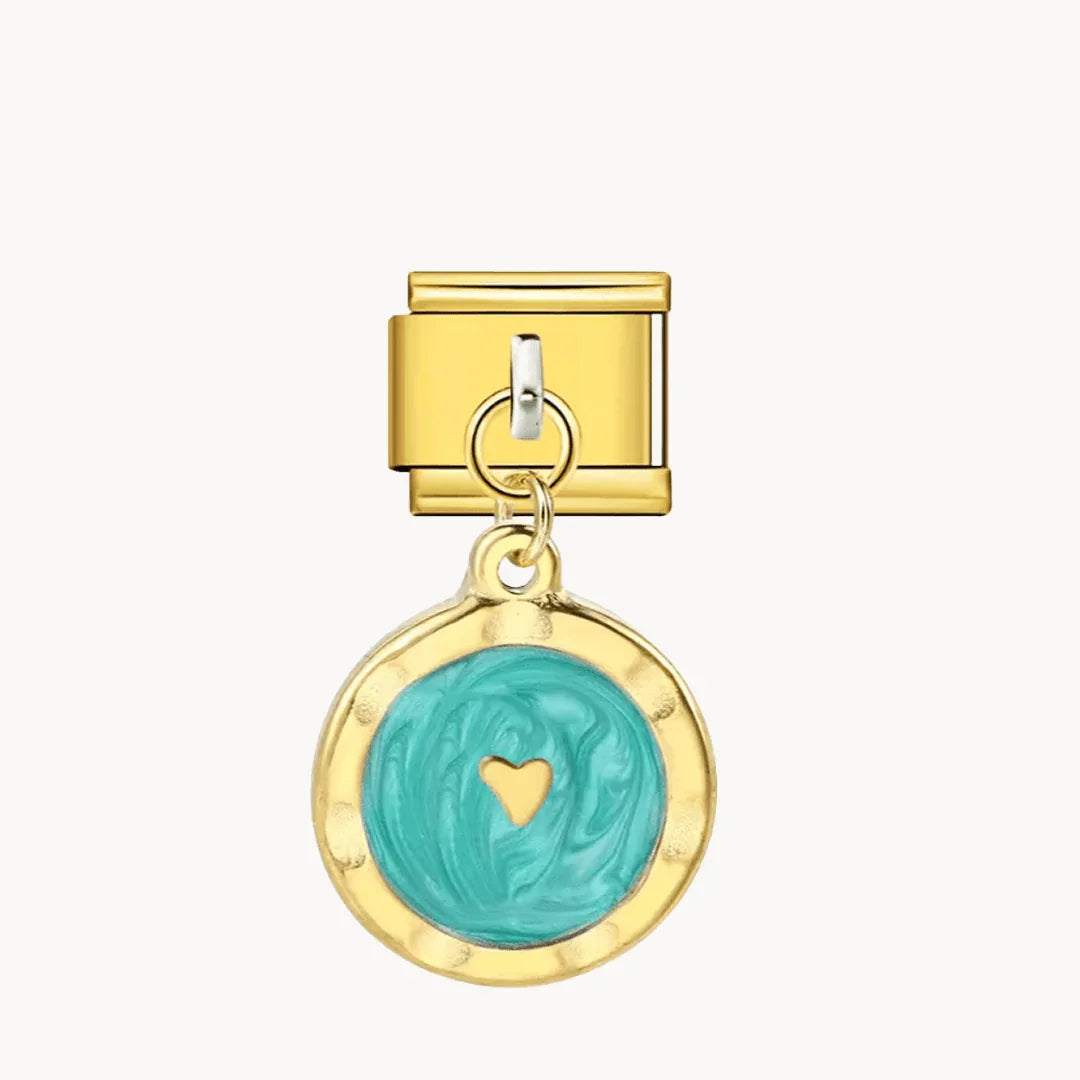 Pendentif Cœur Marbré (3 couleurs)