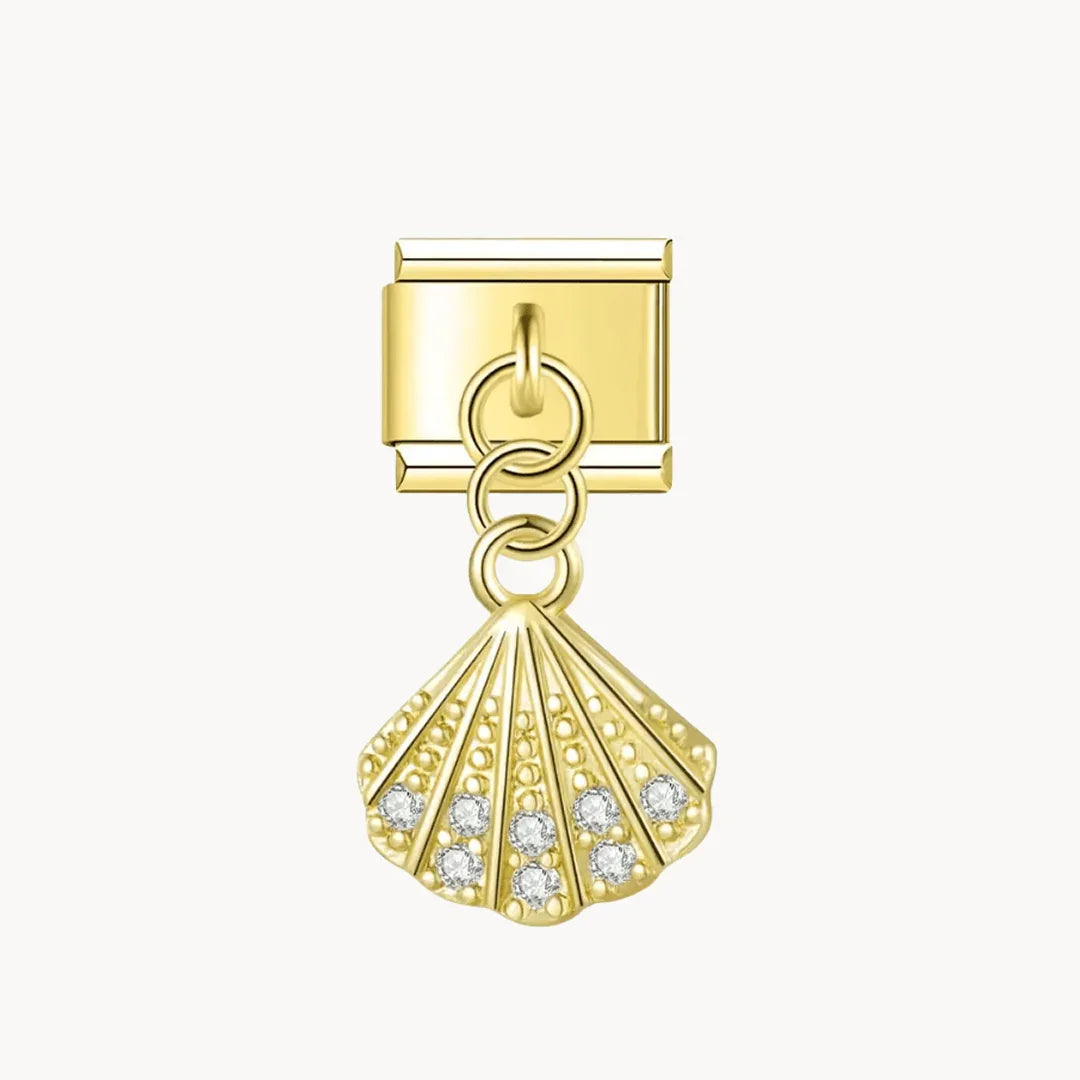 Pendentif coquillage brillant