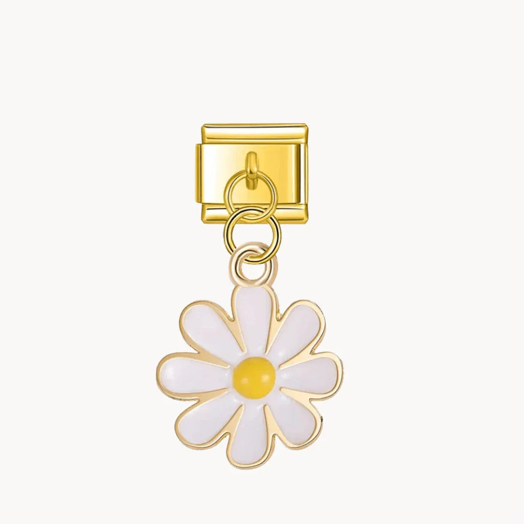Pendentif fleur doré