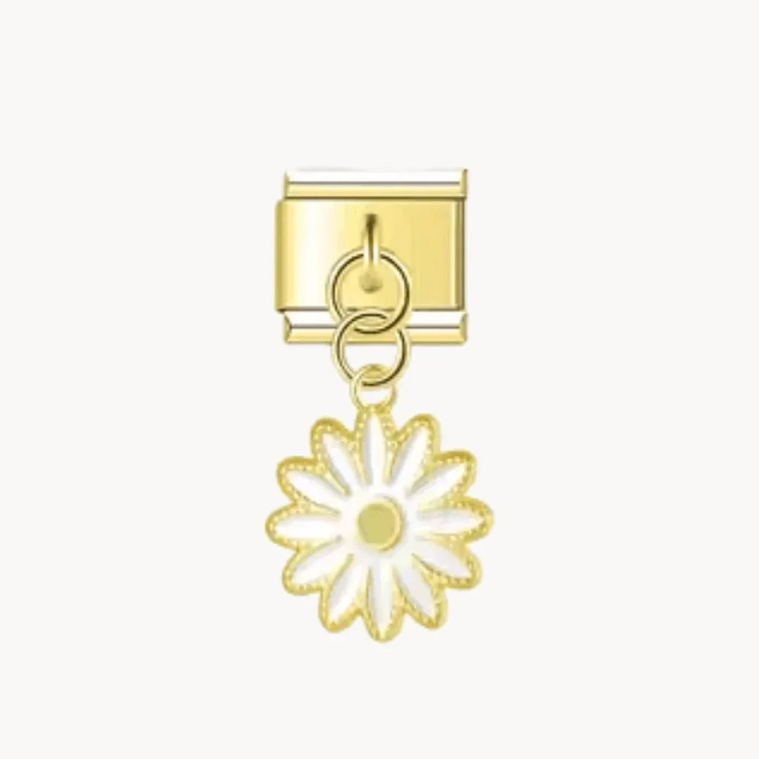 Pendentif Fleur dorée