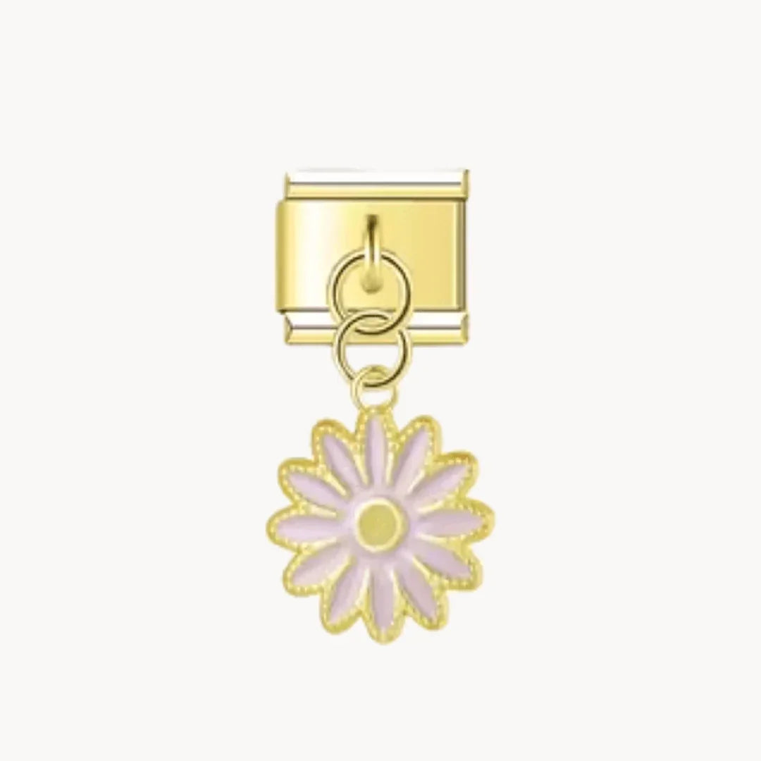 Pendentif Fleur dorée