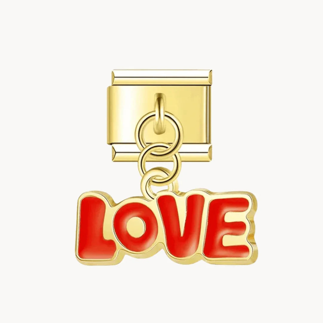 Pendentif love rouge